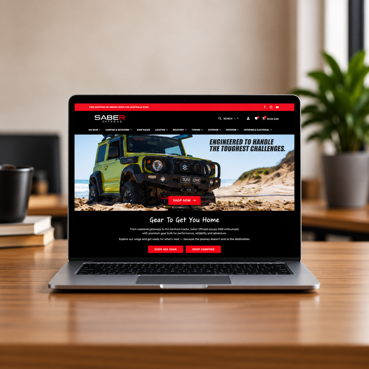 Saber Offroad Website
